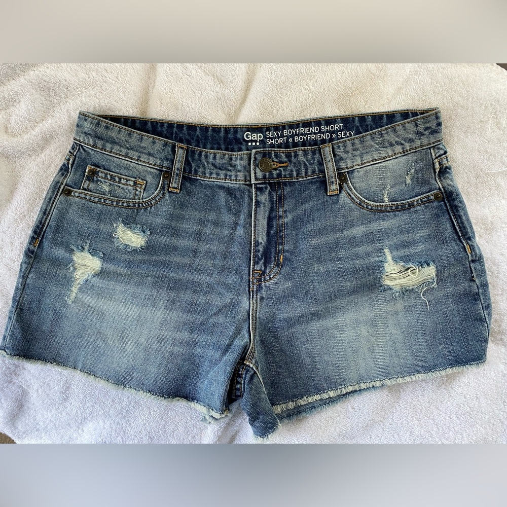 GAP Sexy Boyfriend Cutoff Denim Shorts